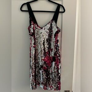 Tanya Taylor Becca Two Tone Sequin Mini Dress Size 2